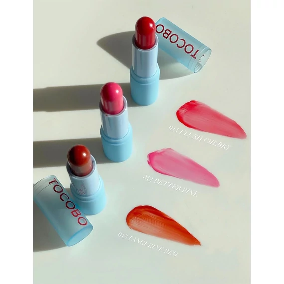 Tocobo Glass Tinted Lip Balm – 011 Flush Cherry – Fényes Ajakbalzsam 3,5g