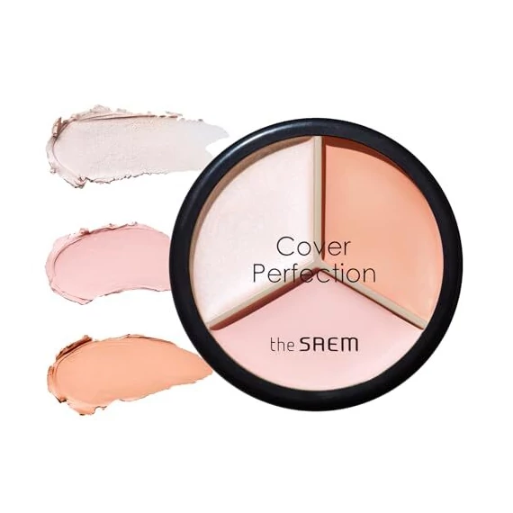 The Saem Cover Perfection Triple Pot Concealer – 05 Dark Up Beige – Korektor Za Konturiranje 4.5g
