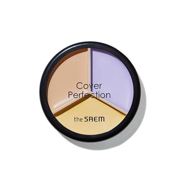 The Saem Cover Perfection Triple Pot Concealer – 04 Tone Up Beige – Korektor Za Konturiranje 4.5g