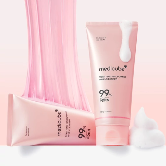 Medicube PDRN Pink Niacinamide Whip Cleanser – Pjena za Čišćenje Lica 120g