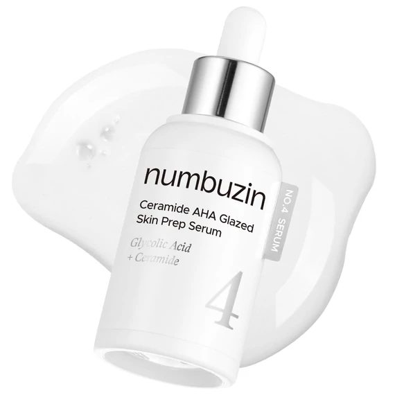 Numbuzin No.4 Ceramide AHA Glazed Skin Prep Serum – Vlažilni Peeling Serum 30ml
