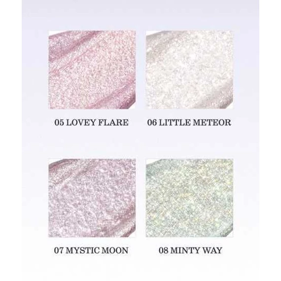 rom&nd The Universe Liquid Glitter Glitter – 08 Minty Way – Flüssige Glitzer Lidschatten 2g