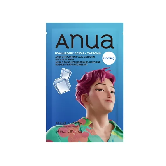Anua K-Pop Demon Hunters 8 Hyaluronic Acid Catechin Cool Slim Mask