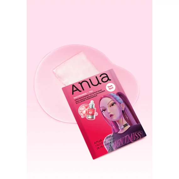 Anua K-Pop Demon Hunters Niacinamide TXA Serum Mask – Aufhellende Tuchmaske gegen Pigmentflecken 1Stk./28ml
