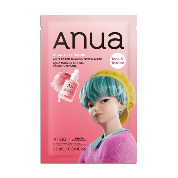 Anua K-Pop Demon Hunters Peach 70 Niacin Serum Face Mask