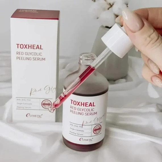 Esthetic House Toxheal Red Glycolic Peeling Serum – Glikolsavas Hámlasztó Szérum 100ml