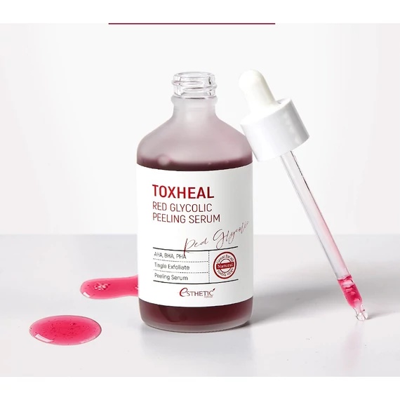 Esthetic House Toxheal Red Glycolic Peeling Serum – Glikolsavas Hámlasztó Szérum 100ml