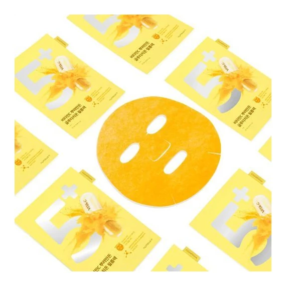 Numbuzin No.5+ Glutathione Vitamin Concentrated Mask – Rozjasňující Plátýnková Maska 1ks/27ml