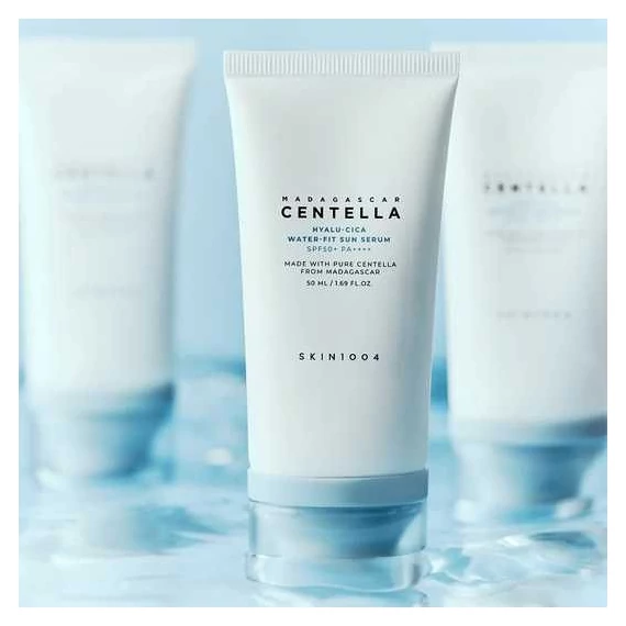 SKIN1004 Madagascar Centella Hyalu-Cica Water-Fit Sun Serum (sample) – Feuchtigkeitsspendendes Sonnenschutzserum 1.5ml (sample)