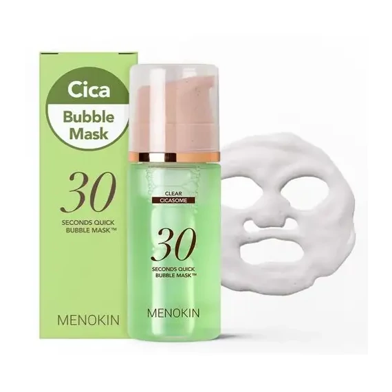 MENOKIN 30 Seconds Quick Bubble Mask – Clear – Oczyszczająca Musująca Maska do Twarzy 95ml
