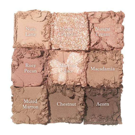 Dasique Shadow Palette – #24 Muted Nuts – Paleta Očných Tieňov 8g