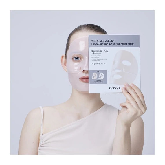 COSRX Arbutin Discoloration Hydrogel Mask – Folthalványító Hidrogél Maszk 1db/34g