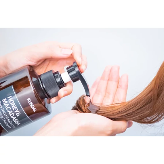Kundal Honey & Macadamia Nature Shampoo – Amber Vanilla – Tápláló Sampon 500ml