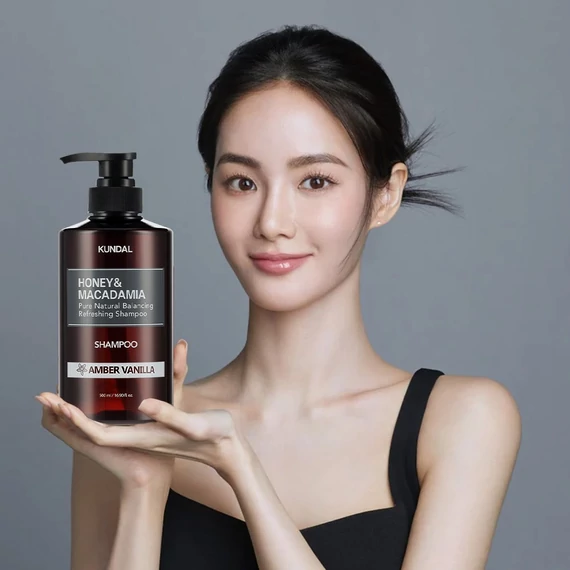 Kundal Honey & Macadamia Nature Shampoo – Amber Vanilla – Tápláló Sampon 500ml