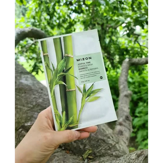 Mizon Joyful Time Essence Mask – Bamboo – Bambuszos Fátyolmaszk 1db/23g