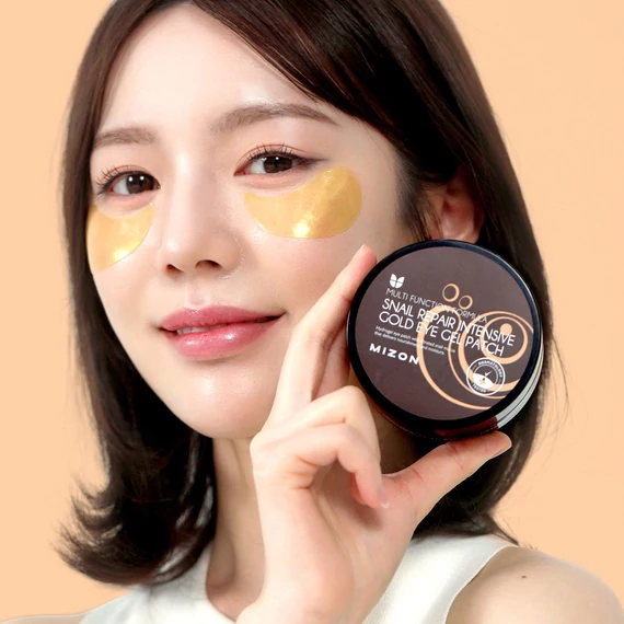 Mizon Snail Repair Intensive Gold Eye Gel Patch – Regenerujące Hydrożelowe Płatki pod Oczy 60szt./90g