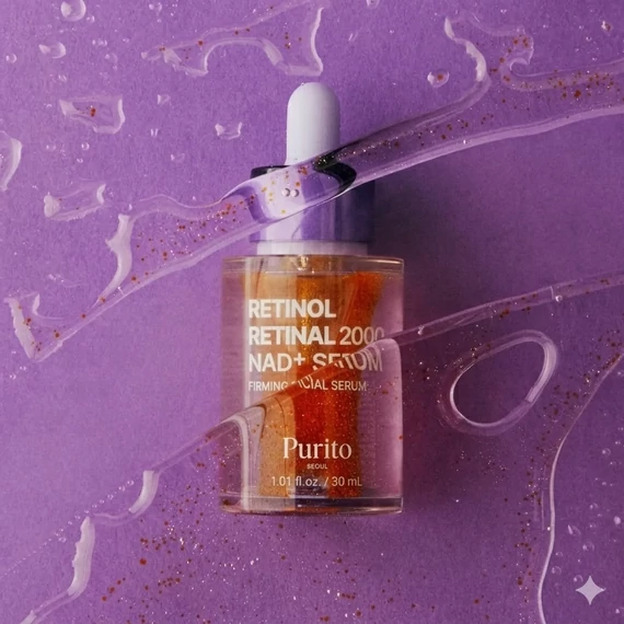 Purito Seoul Retinol Retinal 2000 NAD+ Serum – Bőrmegújító Szérum 30ml