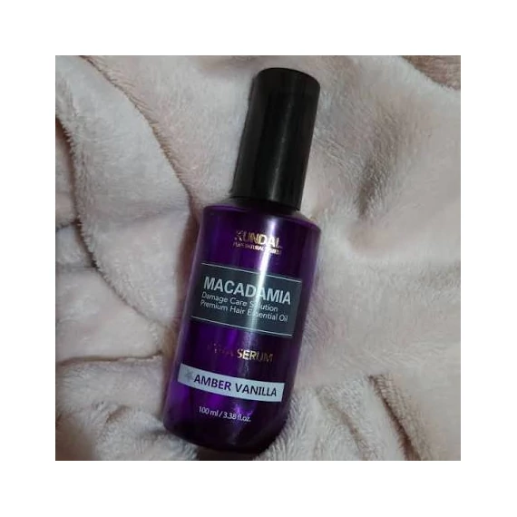 Kundal Macadamia Ultra Hair Serum – Amber Vanilla – Regenerujące Serum do Włosów 100ml