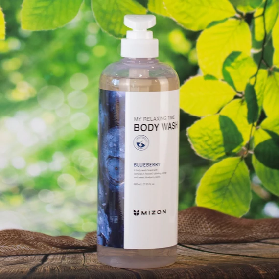 Mizon My Relaxing Time Body Wash – Blueberry – Tápláló Tusfürdő 800ml