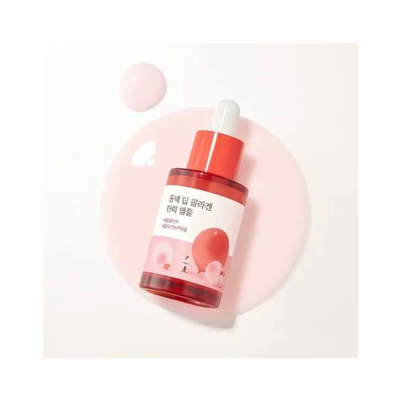 Round Lab Camellia Deep Collagen Firming Ampoule – Feszesítő Kollagénes Ampulla 30ml