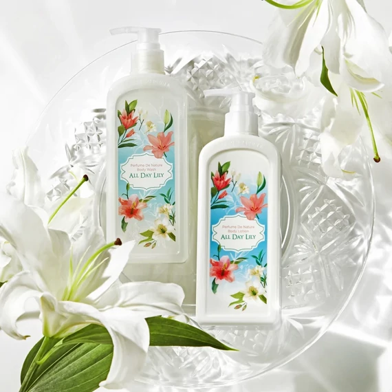 Nature Republic Perfume De Nature Body Oil Wash – Allday Lily – Nährendes Duschgel 345ml