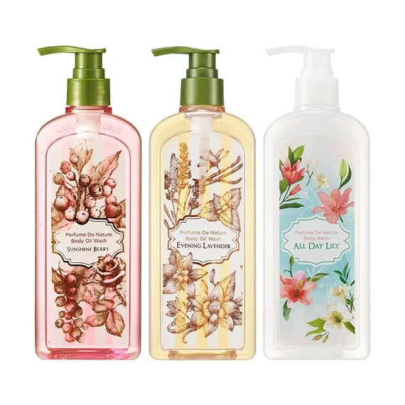 Nature Republic Perfume De Nature Body Oil Wash – Allday Lily – Nährendes Duschgel 345ml