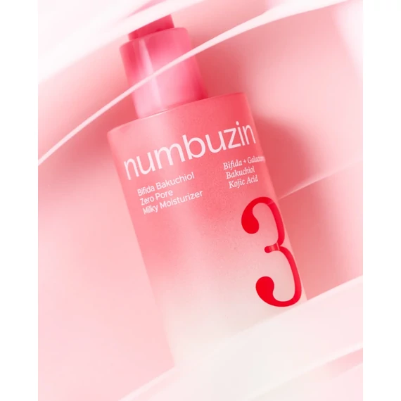 Numbuzin No.3 Bifida Bakuchiol Zero Pore Milky Moisturizer – Hidratantna Emulzija za Sužavanje Pora 150ml