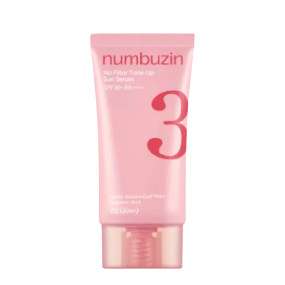 Numbuzin No.3 No Filter Tone-Up Sun Serum – #02 Glow
