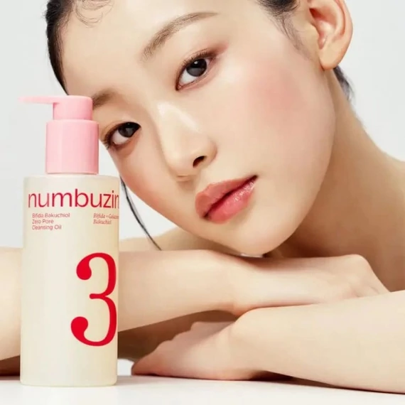 Numbuzin No.3 Bifida Bakuchiol Zero Pore Cleansing Oil – Olejek Oczyszczający Zwężający Pory 200ml