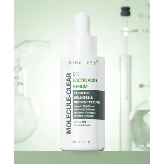Nine Less Molecule-Clear 5% Lactic Acid Serum – Serum z Mlečno Kislino 30ml