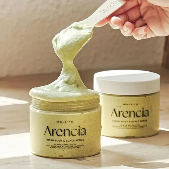 Arencia Fresh Cloud Body & Scalp Scrub - Geranium & Prim Rose - Piling Za Telo In Lasisče 260g