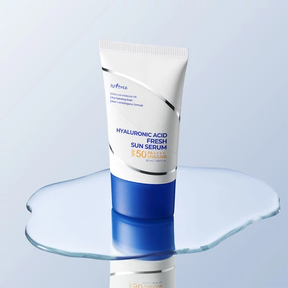 Isntree Hyaluronic Acid Fresh Sun Serum SPF50+ PA++++ – Krema Za Zaščito Pred Soncem S Modernimi Filtri 50ml