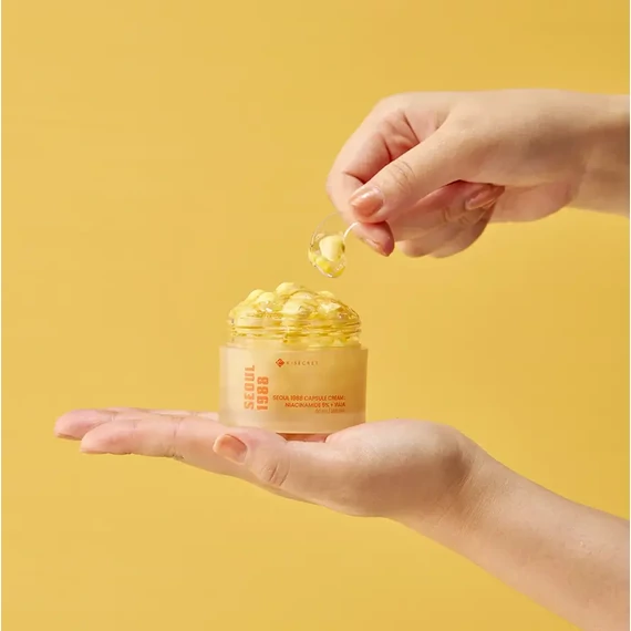 K-SECRET SEOUL 1988 Capsule Cream: Niacinamide 5% + Yuja – Vlažilna Kapsulna Krema S 5% Niacinamidom In Yuzo 50ml
