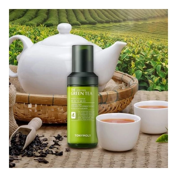TonyMoly The Chok Chok Green Tea Watery Essence – Nawilżająca Esencja Z Zieloną Herbatą 55ml