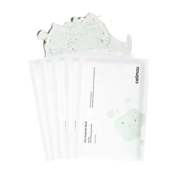 Celimax The Real Cica Calming Ampoule Mask – Mască Tip Șervețel Calmanta Cu Centella 1buc/27ml