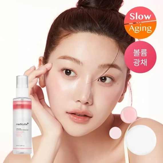 Medicube PDRN Pink Glutathione Serum Mist - Spray-Ser Cu Glutation Pentru Față 100ml