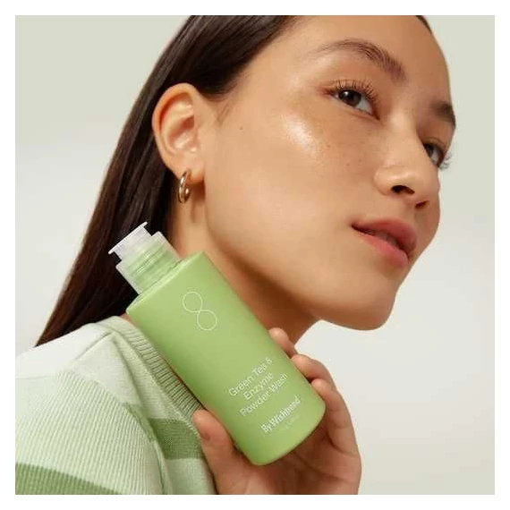 By Wishtrend Green Tea & Enzyme Powder Wash JUMBO - Enzymatyczny Proszek Do Mycia Twarzy JUMBO 110g