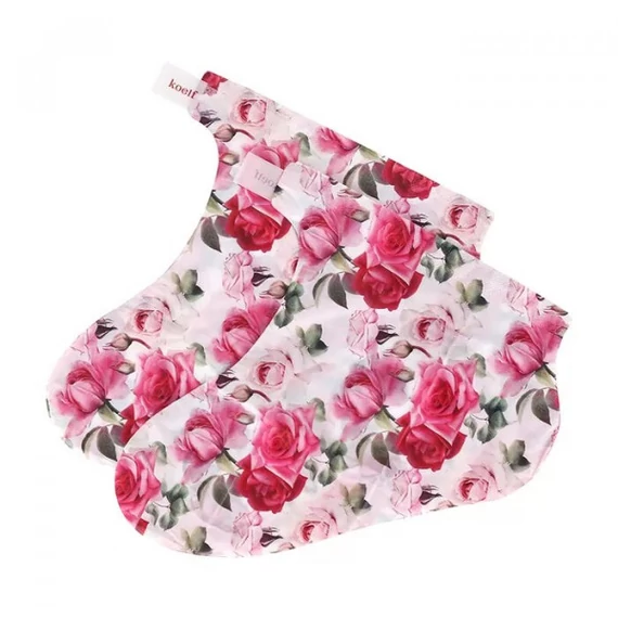 Petitfee Rose Petal Satin Foot Mask - Mască Șosetă Întăritoare Pentru Picioare 1buc/16g