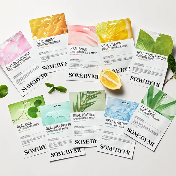Some By Mi Real Glutathione Brightening Care Mask - Mască Iluminatoare Pentru Ten Cu Glutation Pentru O Piele Strălucitoare 1buc/20g