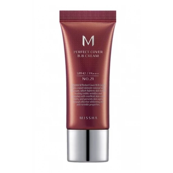 Missha M Perfect Cover BB Cream SPF42/PA++ MINI - 21 Light Beige 