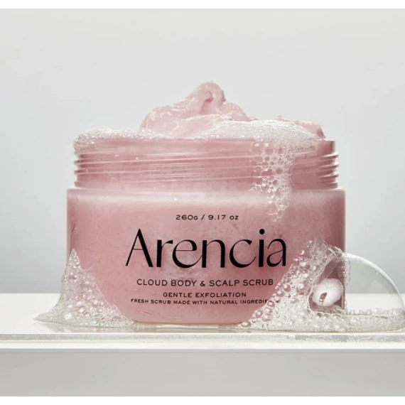 Arencia Fresh Cloud Body & Scalp Scrub - Lavender & Pear - Scrub pentru Corp Și Pielea Capului 260g