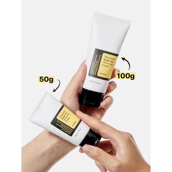 Cosrx Advanced Snail 92 All in One Cream Tube - Multifunkcionális Krém Csiga Nyálkával 100g