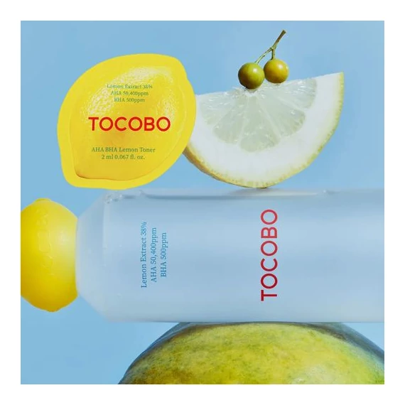 Tocobo AHA BHA Lemon Toner SAMPLE - Toner s Kyselinami a Citrónem SAMPLE 2ml