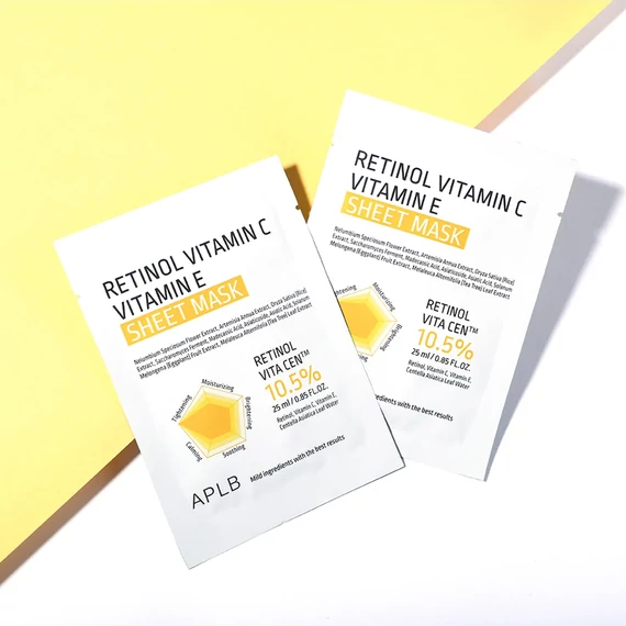 APLB Retinol Vitamin C Vitamin E Sheet Mask - Retinol Tkanina Maska 1kos/25ml