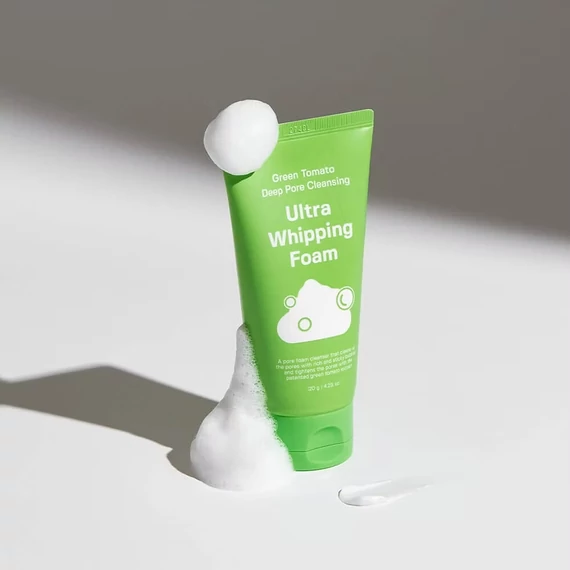 Sungboon Editor Green Tomato Deep Pore Cleansing Ultra Whipping Foam – Pena za Globinsko Čiščenje Por 120g