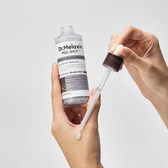 Dr. Melaxin Peel Shot Exfoliating Black Rice Ampoule - Peelingowa Ampułka z Czarnym Ryżem 80ml