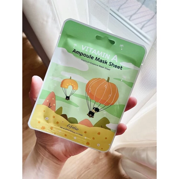 Esfolio Vitamin A Ampoule Mask Sheet - Pomlajevalna Maska za Obraz 1kos/25ml