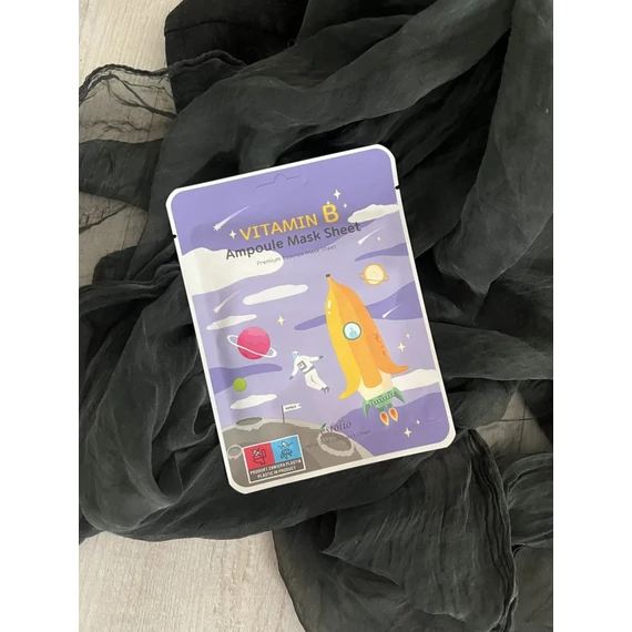 Esfolio Vitamin B Ampoule Mask Sheet - Obnavljajoča Maska za Obraz 1kos/25ml