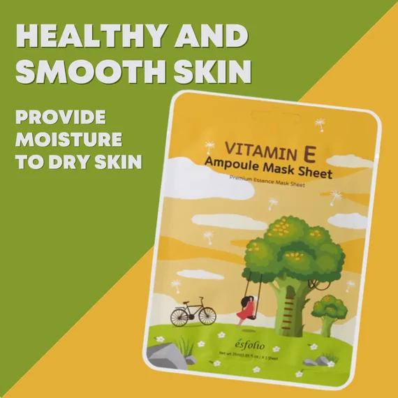 Esfolio Vitamin E Ampoule Mask Sheet - Vlažilna Maska za Obraz 1kos/25ml