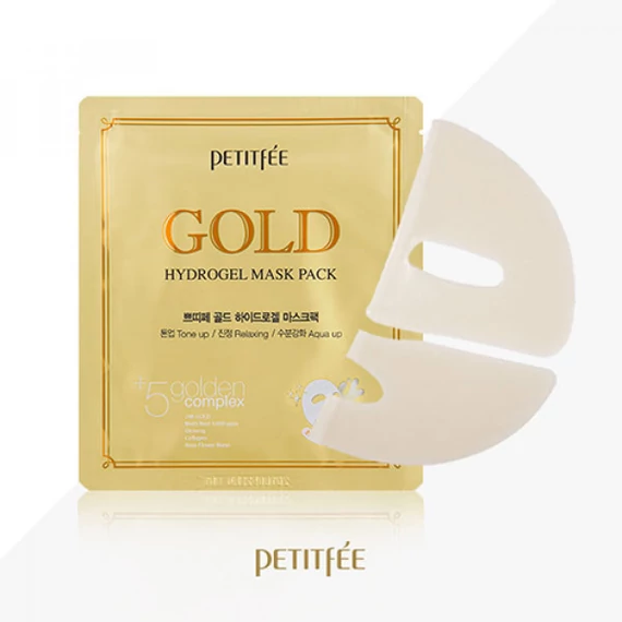 Petitfee Gold Hydrogel Mask Pack - Vlažilna Hidrogel Maska za Obraz 1kos/32ml